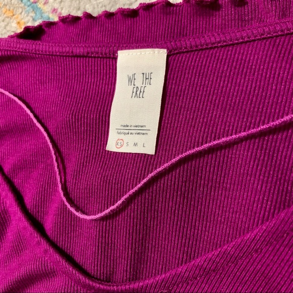 Free People On Rewind Ruffle Sleeve Top XS - Picture 6 of 6